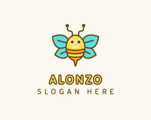 Cute Bee Nursery logo design