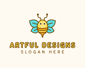 Cute Bee Nursery logo design