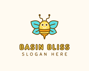 Cute Bee Nursery logo design