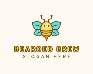 Cute Bee Nursery logo design