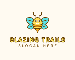 Cute Bee Nursery logo design