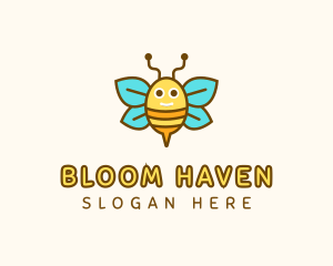 Cute Bee Nursery logo design