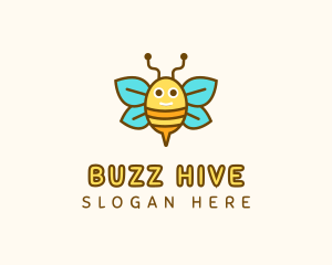 Wasp - Cute Bee Nursery logo design