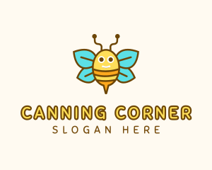 Cute Bee Nursery logo design