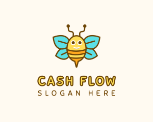 Cute Bee Nursery logo design