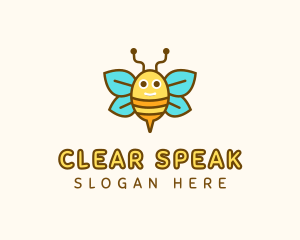 Cute Bee Nursery logo design