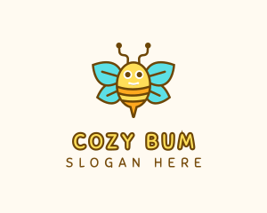 Cute Bee Nursery logo design