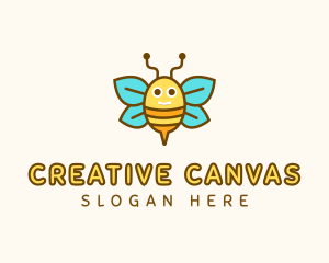 Illustration - Cute Bee Nursery logo design