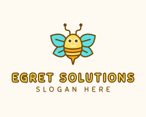 Cute Bee Nursery logo design