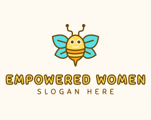 Cute Bee Nursery logo design