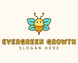 Cute Bee Nursery logo design