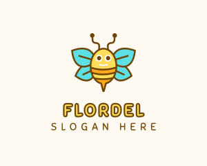 Cute Bee Nursery logo design