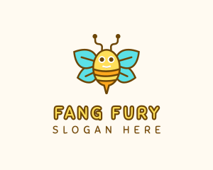 Cute Bee Nursery logo design