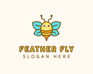 Cute Bee Nursery logo design