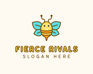 Cute Bee Nursery logo design