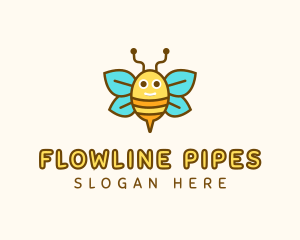 Cute Bee Nursery logo design