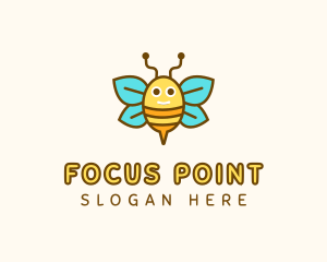 Cute Bee Nursery logo design