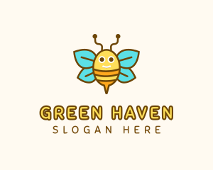 Cute Bee Nursery logo design