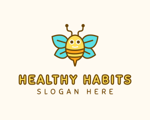 Cute Bee Nursery logo design