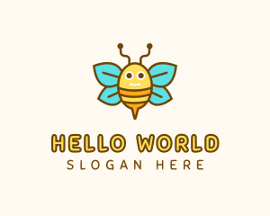 Cute Bee Nursery logo design