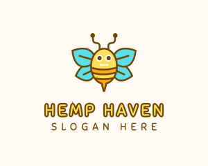 Cute Bee Nursery logo design