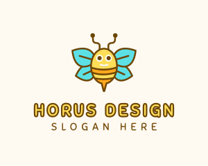 Cute Bee Nursery logo design