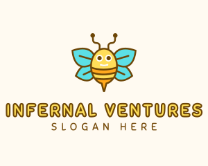 Cute Bee Nursery logo design