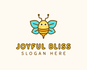 Cute Bee Nursery logo design