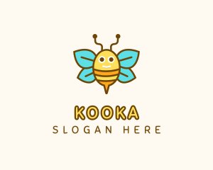 Cute Bee Nursery logo design