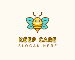 Cute Bee Nursery logo design