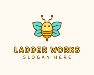 Cute Bee Nursery logo design