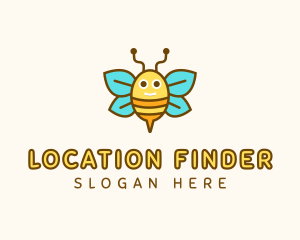 Cute Bee Nursery logo design