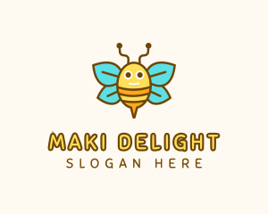 Cute Bee Nursery logo design