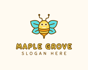 Cute Bee Nursery logo design