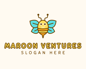 Cute Bee Nursery logo design