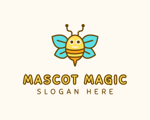 Cute Bee Nursery logo design