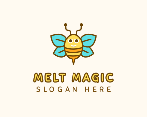 Cute Bee Nursery logo design