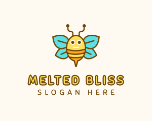 Cute Bee Nursery logo design