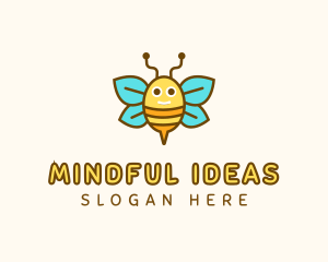 Cute Bee Nursery logo design