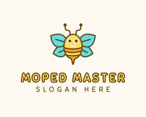 Cute Bee Nursery logo design