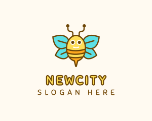 Cute Bee Nursery logo design