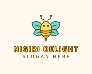 Cute Bee Nursery logo design