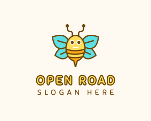 Cute Bee Nursery logo design