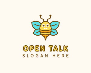 Cute Bee Nursery logo design