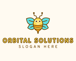 Cute Bee Nursery logo design