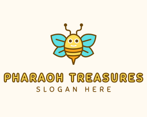 Cute Bee Nursery logo design