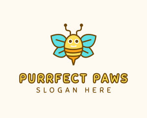 Cute Bee Nursery logo design