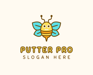 Cute Bee Nursery logo design