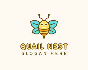 Cute Bee Nursery logo design