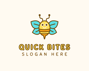 Cute Bee Nursery logo design